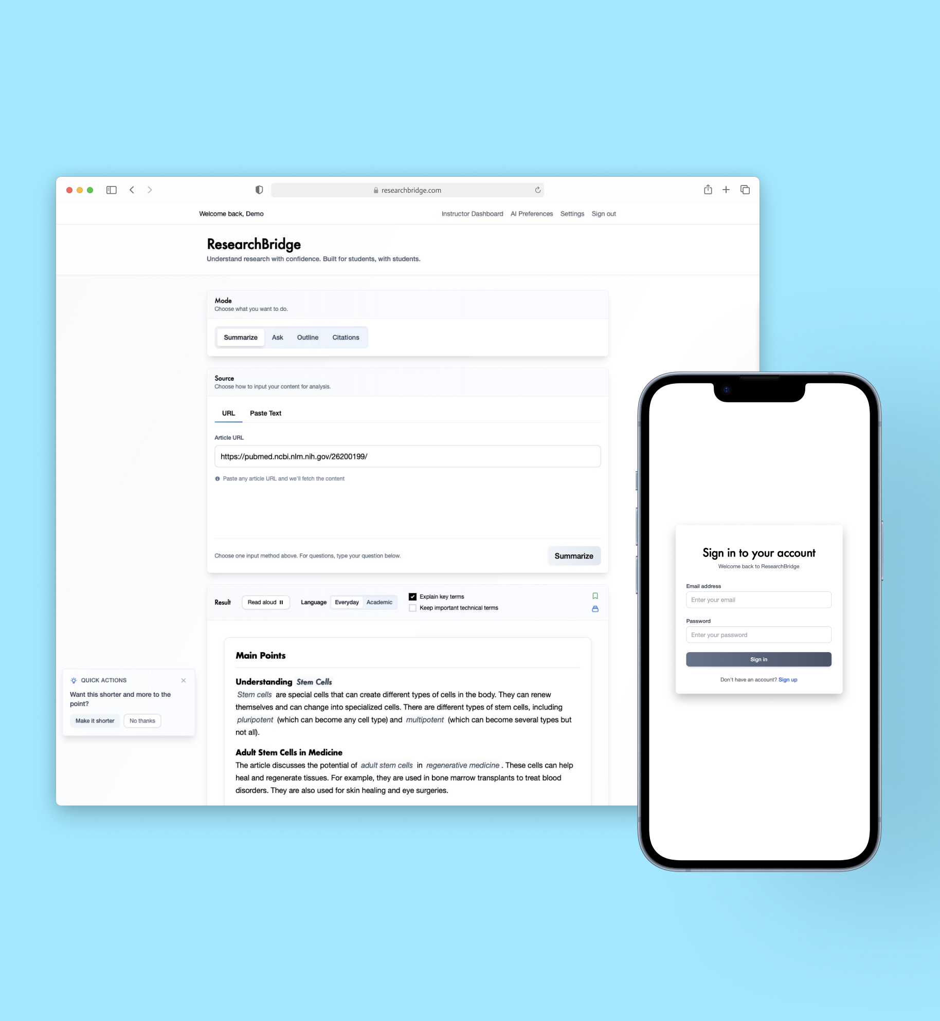 AI Research Platform Hero